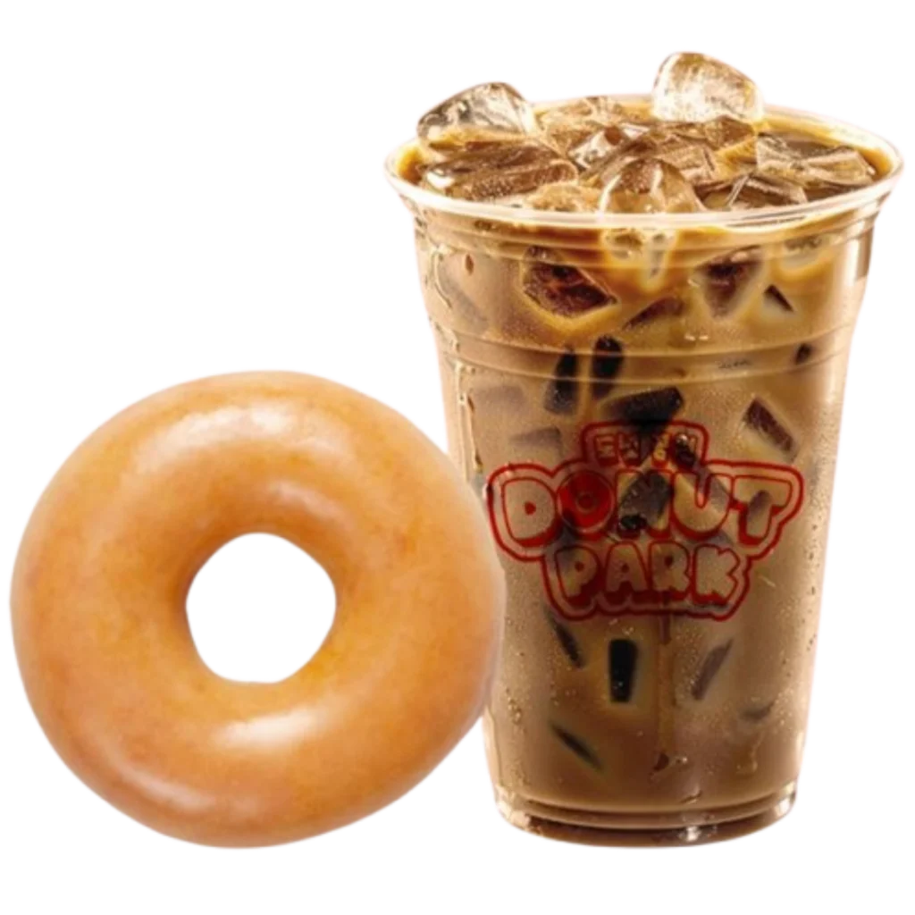 CP10 1PC GLAZED DONUT | 1PC FRUIT TEA/ICED COFFEE/ MATCHA/AVOCADO/DARK CHOCOLATE