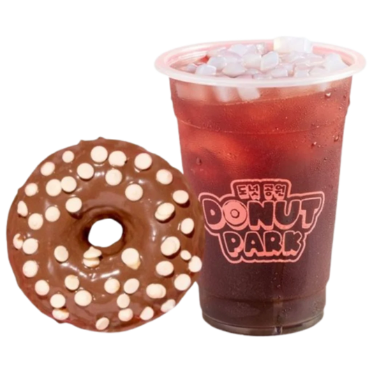 CP12 1PC COFFEE DONUTS | 1PC FRUIT TEA/ICED COFFEE/ MATCHA/AVOCADO/DARK CHOCOLATE