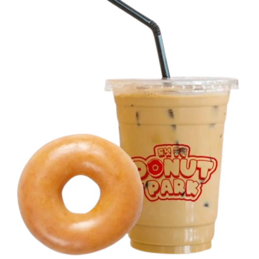 CP9 1PC GLAZED DONUT | 1PC HK/TARO MILK TEA