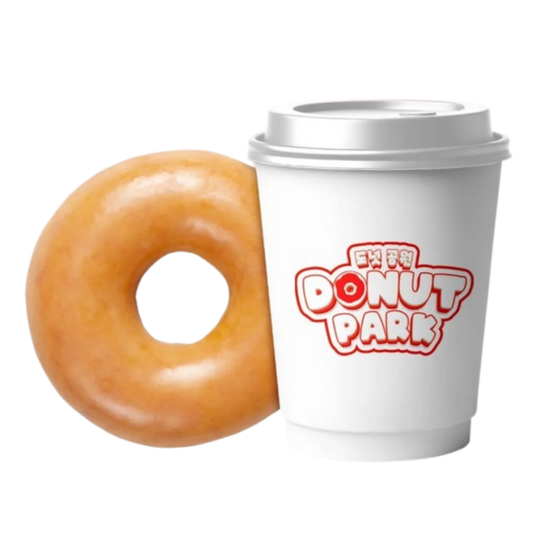 DP2 1PC GLAZED DONUT | 1 BREWED COFFEE
